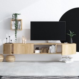 GigaMeubel-Tv-meubelNaturelHout-180x32x25cm-Avior