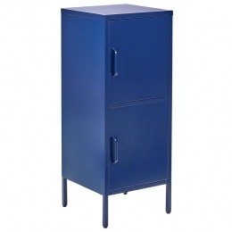 Beliani-HURON-Kantoorkast-Marineblauw-Staal
