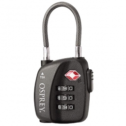 Osprey-TravelSentryCableLock-Bagageslotzwart
