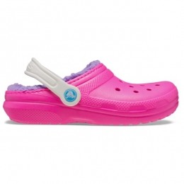 Crocs-KidsClassicLinedClog-PantoffelsmaatJ2roze