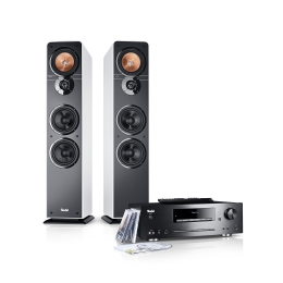 TeufelUltima40ComboHigh-EndStereoSysteemmetCDenMP3playerBluetoothSubwooferWit