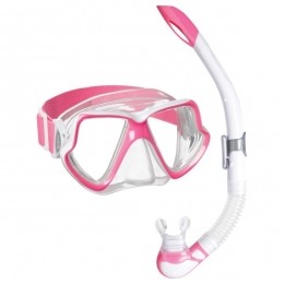 Mares-WahooNeon-Snorkelsetpinkclear