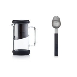 OneBrewCafetiremetScoopKoffieMaatschepGiftsetZilver-Baris