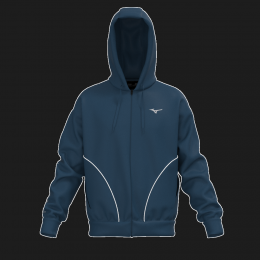 MizunoATHLETICSSWEATJACKETBlauwwingtealHerenMaatL