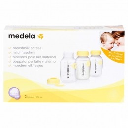 MedelaSet3MelkflesjesBedrukt150ml