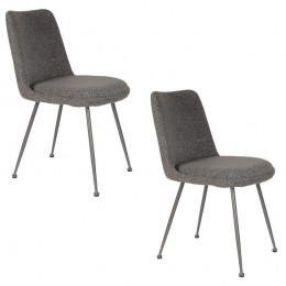 HousecraftLivingFijsEetkamerstoelenGrijs-Setvan2