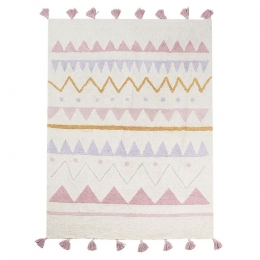 Beliani-ZAYSAN-Kindervloerkleed-Lichtbeige-140x200cm-Katoen