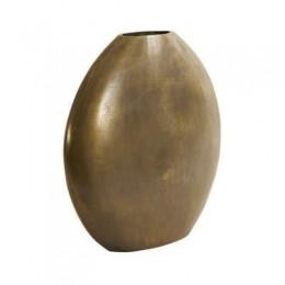 LightlivingVaasdeco42x7x42cmPOSITANOovaalplatantiekbrons