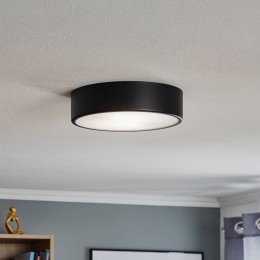TEMARLIGHTINGPlafondlampCleo300zwartsensorIP2030cmmetaal