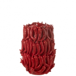 J-LinevaasPeppers-porselein-rood-extralarge-45cmhoog