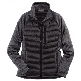 PinewoodDamesFleecevestAbiskoHybridPowerFleeceJacketzwart-grijsMaatS