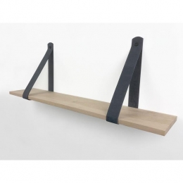 WoodbrothersEiken18mmwandplankrecht120x30cmlerenriemgrijs