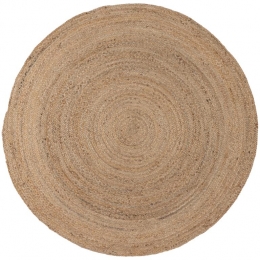 WOOODRossVloerkleed-Jute-Naturel-1x150x150
