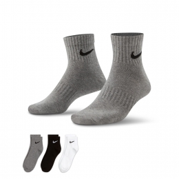 NikeEverydayLightweightSportsokken3-PackMulticolorGrijsZwartWit