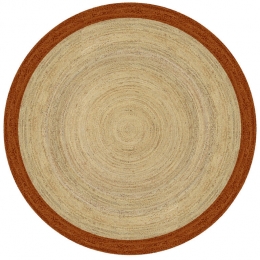 MrcarpetRondjutevloerkleednaturelroestbruinmetrand240cm