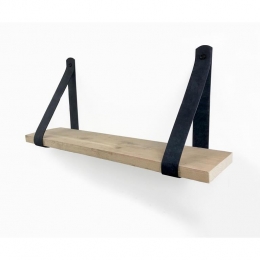 WoodbrothersSteigerhoutwandplank80x20cmlerenriemzwart