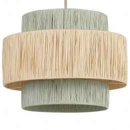Beliani-PALBRA-Hanglamp-Lichtgroen-Papier