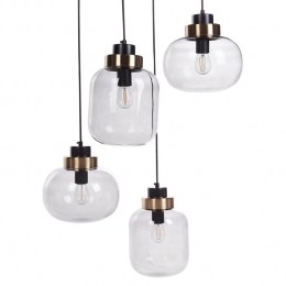 Beliani-ZAYANDE-Hanglamp-Lichtgrijs-Glas