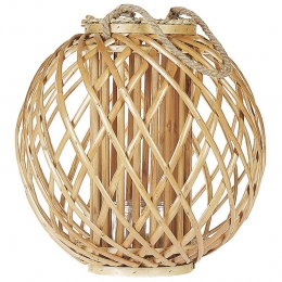 Beliani-SAMOA-Lantaarn-Lichtehoutkleur-Wilgenhout