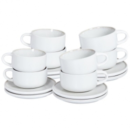 Beliani-SESAME-Kopenschotelsetvan8-Off-white-Steengoed