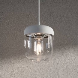 UMAGEAcornhanglampwitstaal1-lamp