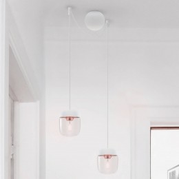 UMAGEhanglampAcornwitkoper2lampen