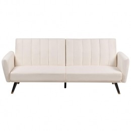 Beliani-VIMMERBY-Slaapbank-Lichtbeige-Polyester