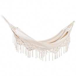 Beliani-ROCCA-Hangmat-Beige-Katoen
