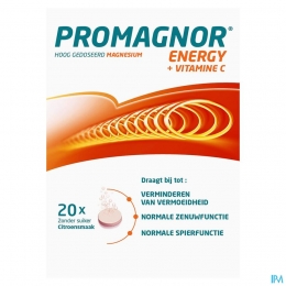 PromagnorEnergyMagnesiumVitCBruistabletten2x10