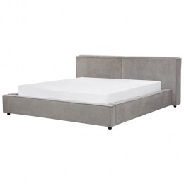Beliani-LINARDS-Bed-Grijs-180x200cm-Polyester