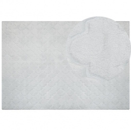 Beliani-GHARO-Shaggyvloerkleed-Lichtgrijs-160x230cm-Polyester