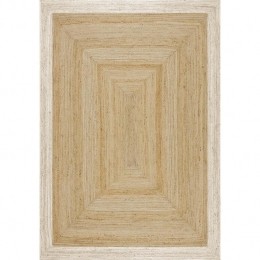 MrcarpetJutevloerkleedRechthoeknaturelwit140x200cm