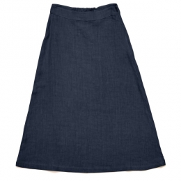 Mazine-WomensLinenMidiSkirt-RokmaatXXLblauw
