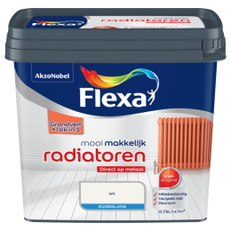 FlexaMooiMakkelijkRadiatorenZijdeglans-Wit-075L