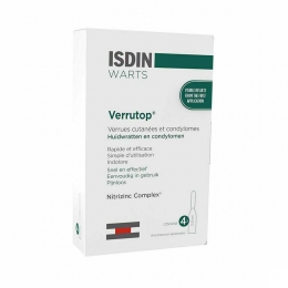 IsdinVerrutopWartsOplossingBehandelingWratten4X01mlFlesjes