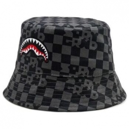 HoedSpraygroundSP14998GRYCHECK-BUCKETCAP
