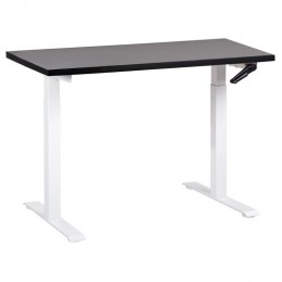 Beliani-DESTINES-Verstelbaarbureau-ZwartWit-120x72cm-Spaanplaat