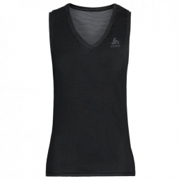Odlo-WomensBLTopV-NeckSingletActiveF-DryLight-SynthetischondergoedmaatXXLzwart
