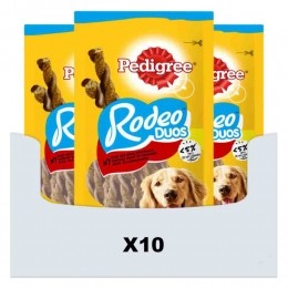 10xPedigreeRodeoKauwsticksDuoHondensnacksRundKaas123gr