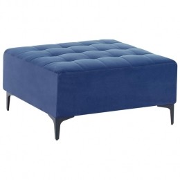 Beliani-ABERDEEN-Ottomaan-Blauw-Fluweel