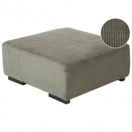 Beliani-LUNGO-Ottomaan-Groen-Corduroy