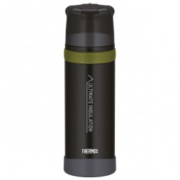 Thermos-IsolierflascheMountainBeverage-Isoleerflesmaat075lgrijszwart