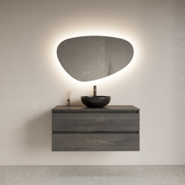 SpiegelGlissDesignTrendyOrganischLEDVerlichting70cm