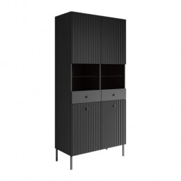 Meubella-VitrinekastVermont-Antraciet-90cm