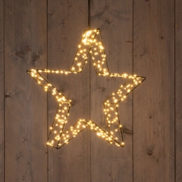 Metal36cmx7cm3DStarBlackWith300LedClassicWarm-Annascollection