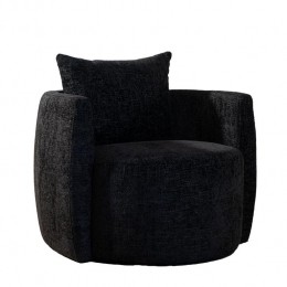 Bronx71FauteuilRubychenillestofzwart