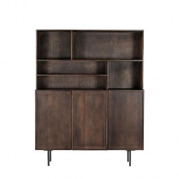 Livingfurn-BuffetkastBruinMangohout-135x45x170cm-Elan