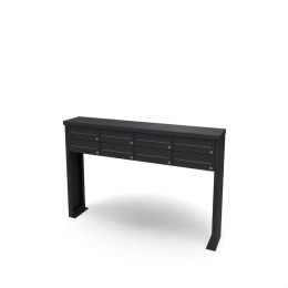Multiboxbrievenbus4breed2hoogzwart-Geroba