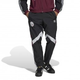 adidasAjaxOriginalsTrackTrainingsbroek2024-2025ZwartWitBordeauxrood