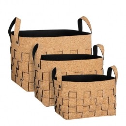 MicaDecorationsOpbergmand-Setvan3-L40xB30xH30cm-Bruin